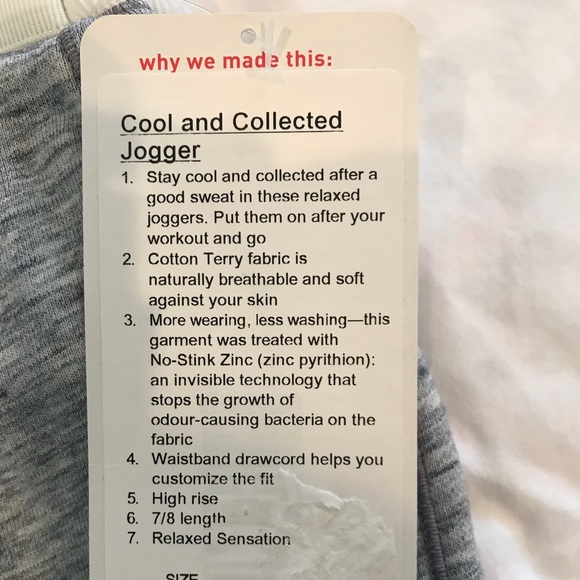 Lululemon cool and collected jogger new - Picture 2 of 7